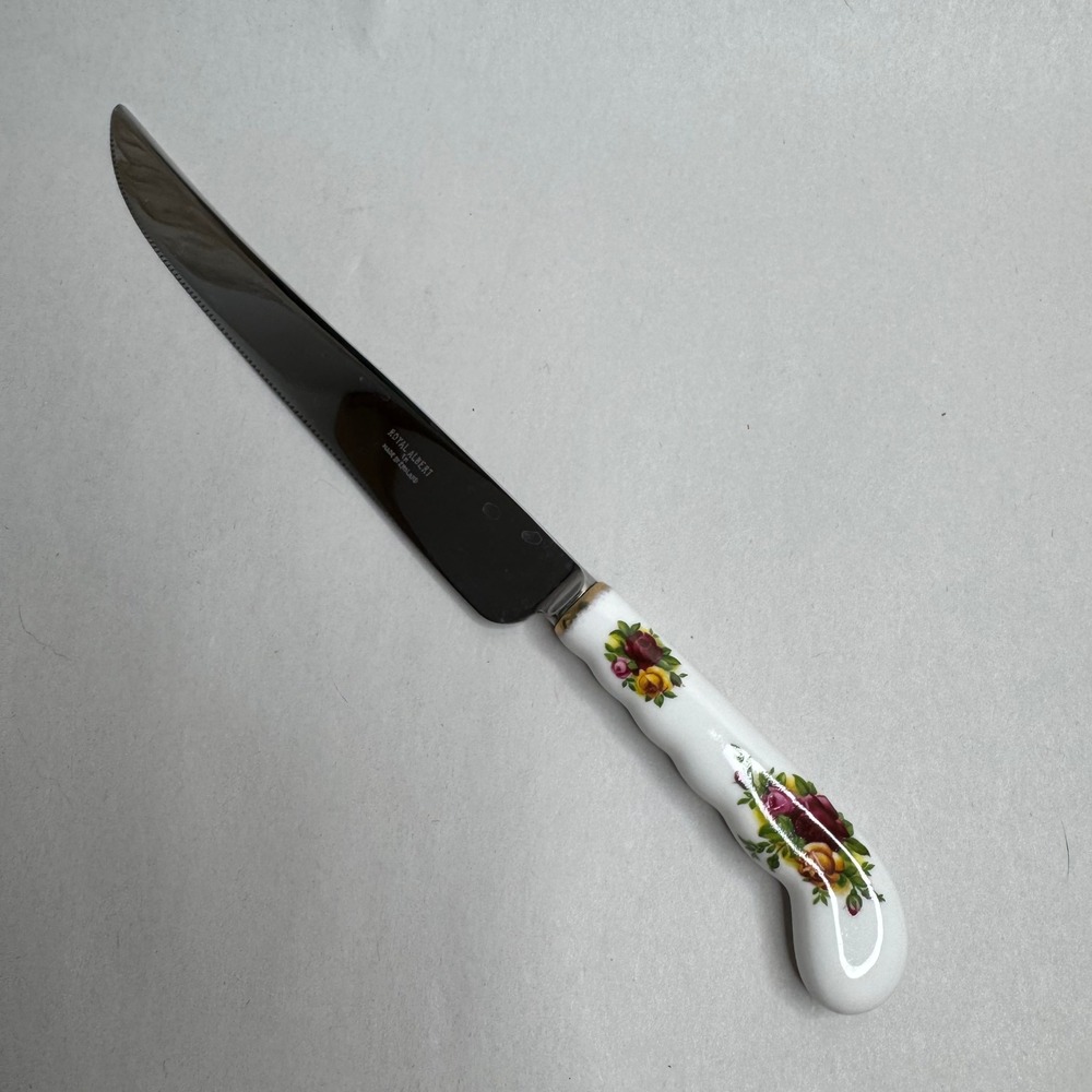 Royal Albert Old Country Roses Knife Stainless Steel England Ceramic Handle‎